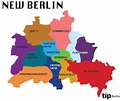NEW BERLIN-MAP - Update zu den Bezirken der Hauptstadt - NOTES OF BERLIN