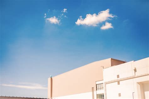 Premium Photo Blue Sky On Top View Mall