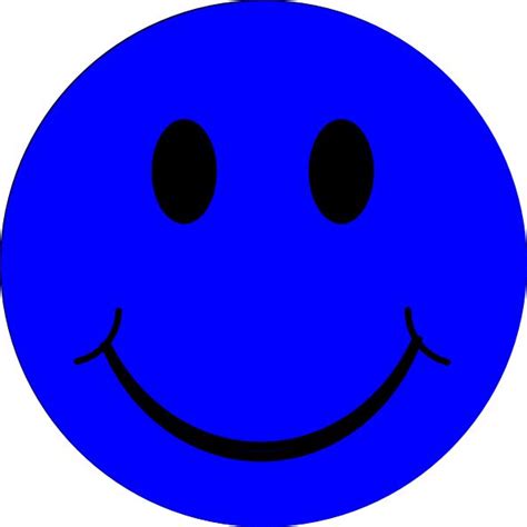 Blue Smiley Face Blue Smiley Face Clip Art Smiley Feeling Blue