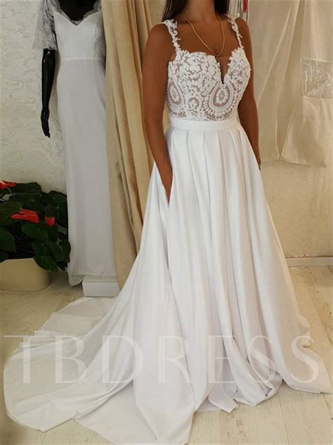 Get the best deals on lace for wedding dress and save up to 70% off at poshmark now! Straps Pockets Lace Beach Wedding Dress - Tbdress.com