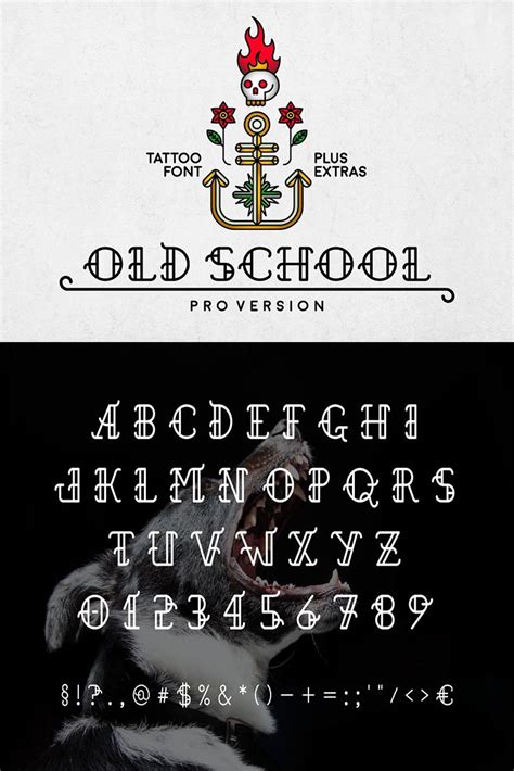 Old School Cool Tattoo Retro Font Tattoo Lettering Fonts Retro