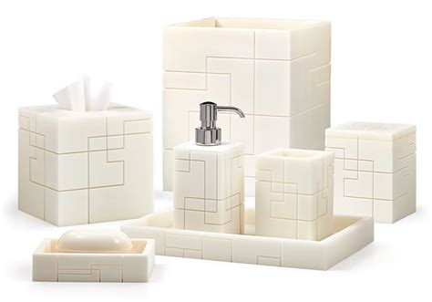Elegant Square Hotel Decorative Resin Bathroom Accessories Sets Buy
