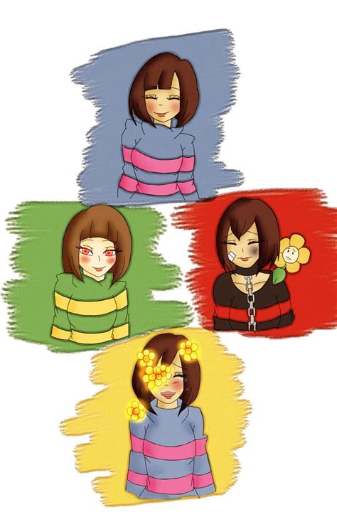 Friskundertale And Au And Chara Underswap By Dinamitad On Deviantart