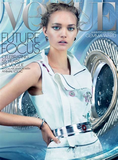 Beautiful Australian Fashion Model Gemma Ward Modeling For The Cover Of