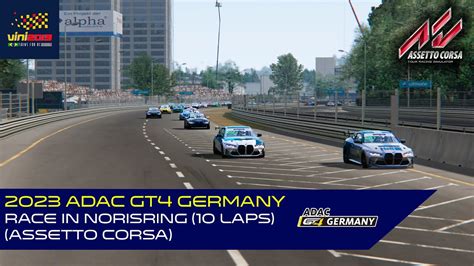 2023 ADAC GT4 Germany Race In Norisring 10 Laps Assetto Corsa