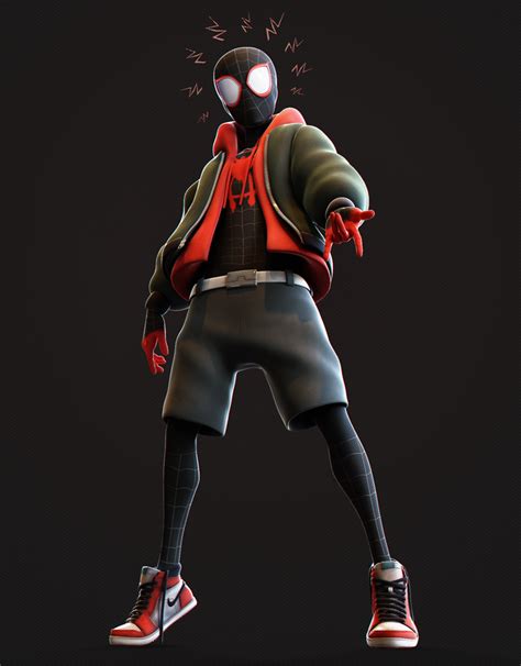Spiderman Into The Spider Verse Miles Morales Fan Art With Time