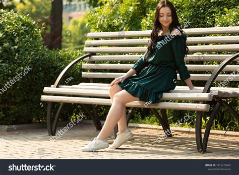 Beautiful woman relaxing on bench, park. #Sponsored , #sponsored, #woman#Beautiful#relaxing#park ...