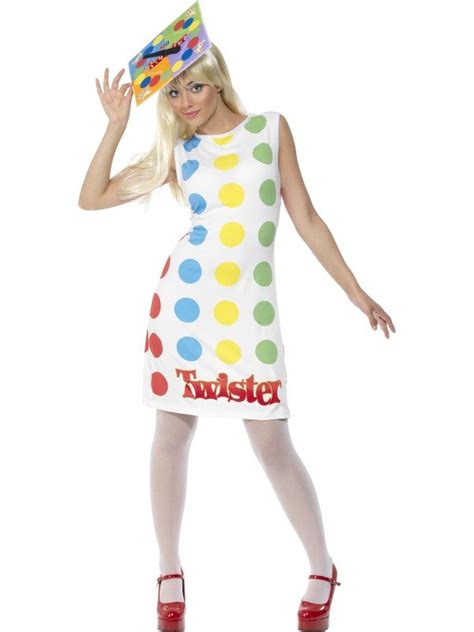 Adult Sexy 70s Funny Twister Game Ladies Fancy Dress Hen Party Costume