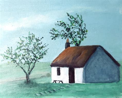 Irish Cottage Painting By Bonnie Owen Fine Art America