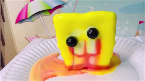 Melting Spongebob Popsicle With Gumballs Eye Balls Fast Motion Youtube