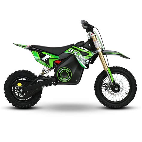 Funbikes Mxr 1000w 36v Electric Motorbike 1210 65cm Green Kids Dirt Bike