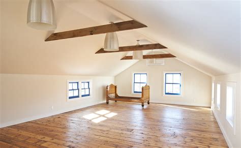 Historic Barn Conversion Sleeping Loft In Artist Studio With Original