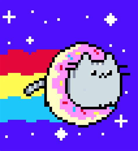 Nyan Pusheen Cat Pixel Art Maker