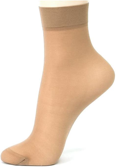 Womens Ankle High Nylon Socks Sheer Thin Elastic Short Tight Hosiery