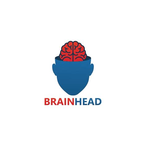 Premium Vector Brain Head Logo Template Design