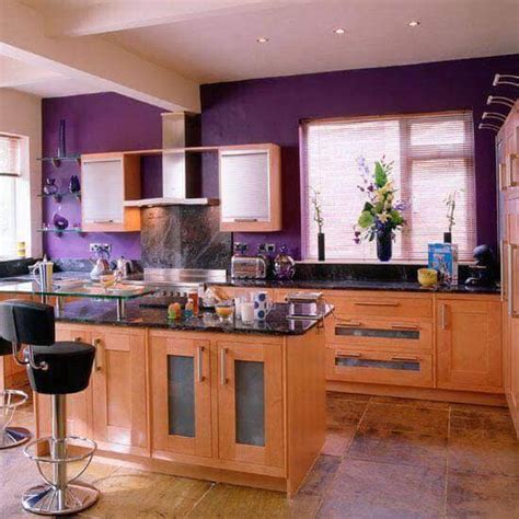 Pin By Tomandjerry On Decoration Purple Kitchen Walls Purple Kitchen