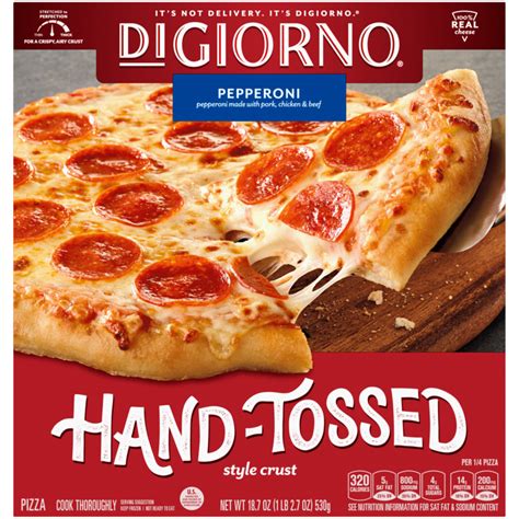 Hand Tossed Style Pepperoni Frozen Pizza Official Digiorno®