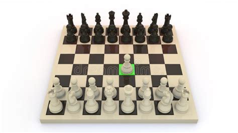 Chess First Move Stock Illustration Illustration Of Queen 19988470