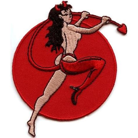 Sexy Devil Girl Embroidered Patch Cd P3603 By Preegle On Etsy