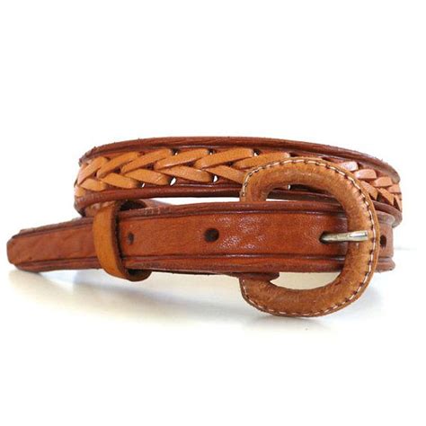 Vintage Skinny Laced Leather Belt Etsy Leather Belt Leather Belt