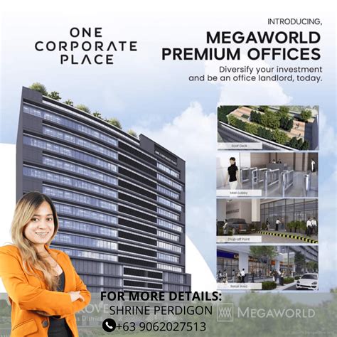 One Corporate Place Pre Selling Office Space Megaworld Premier Office