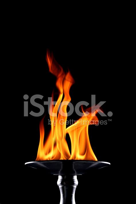 Flaming Torch Stock Photo Royalty Free Freeimages