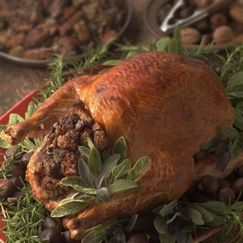 Roast Turkey With Chestnut Stuffing Recipe Eatingwell
