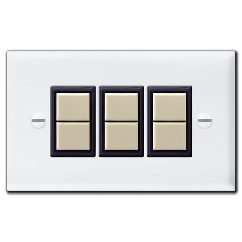 3 Ge Low Voltage Lighting Switches And Wall Plate Set Stainless Steel