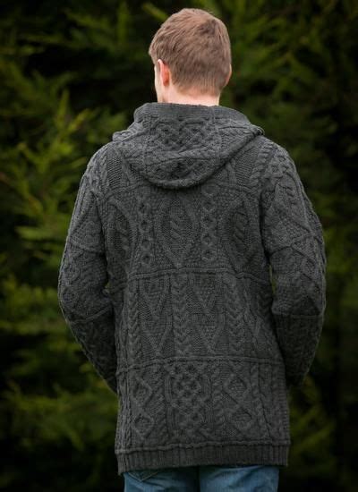 This lovely knit features the unparalleled soft texture of luxurious cashmere, blended with the gentle, natural feel of cotton. Aran Hooded Coat presented by Blarney Woollen Mills ...