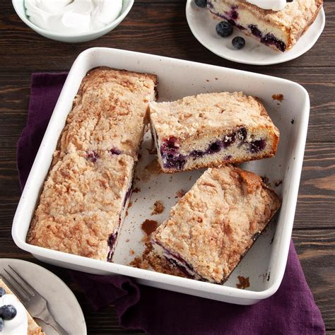 Classic Blueberry Buckle Recipe Taste Of Home