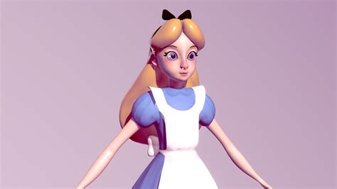 Modello 3d Alice Nel Paese Delle Meraviglie Turbosquid