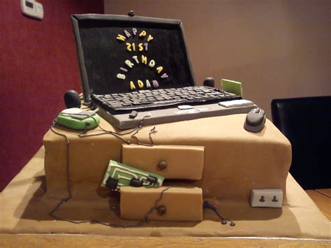 Computer cake iphone cake cake design for men cake for boyfriend blackberry cake. Laptop cake | Cake decorating, Chocolate, Cake