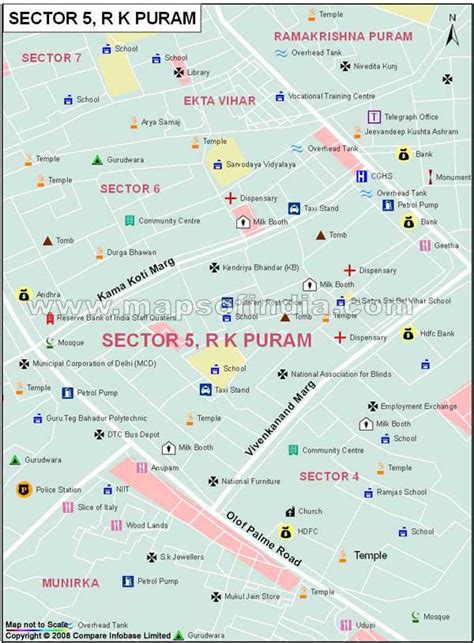 Sector 5 Rk Puram Map