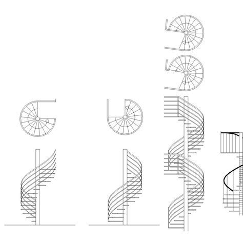 Spiral Stair Cad Files Dwg Files Plans And Details