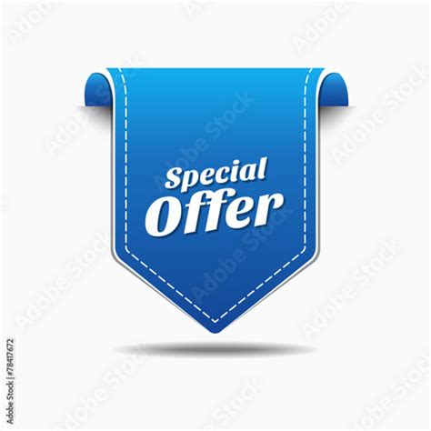 Special Offer Blue Vector Icon Design Stock Image And Royalty Free