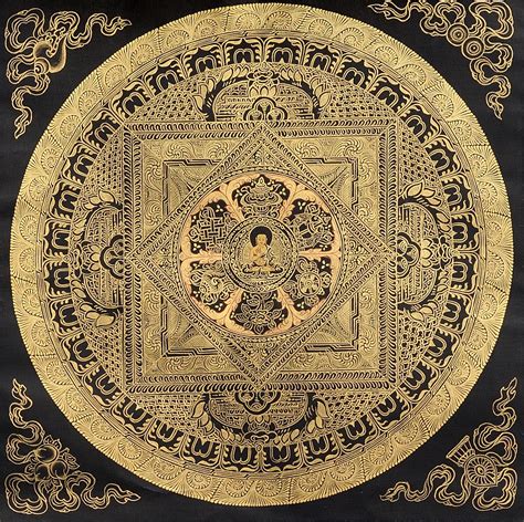 the buddha mandala with eight auspicious symbols exotic india art