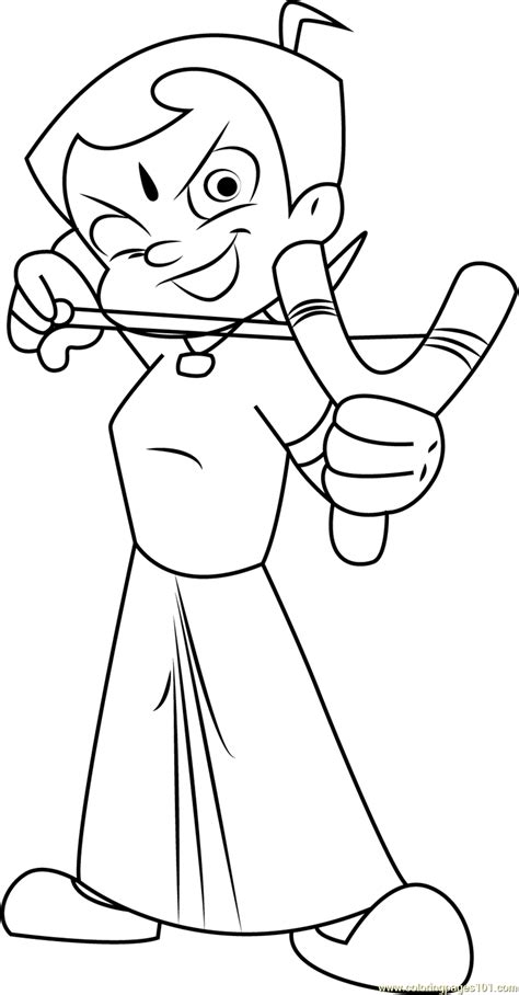 Chhota Bheem Coloring Page Free Chota Bheem Coloring Pages