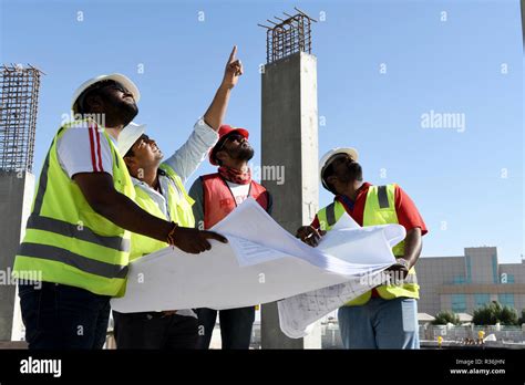 Men Working Together In Construction Projects Stock Photo Alamy