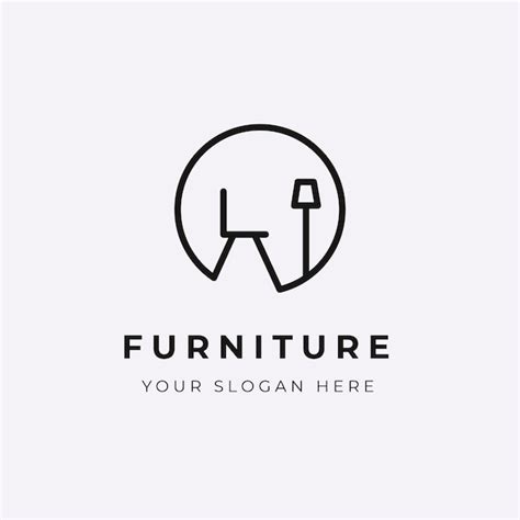 Premium Vector Minimalist Furniture Company Logo
