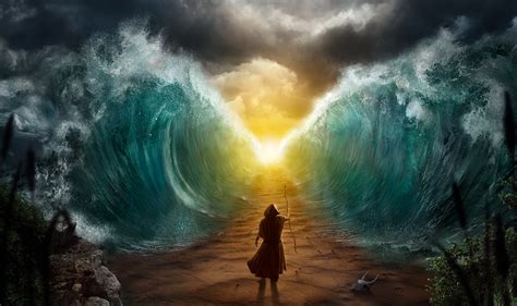 Rüdiger Lauktien Moses Splits The Sea
