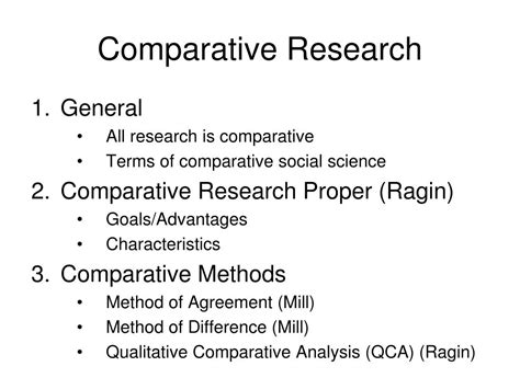 Ppt Comparative Research Powerpoint Presentation Free Download Id