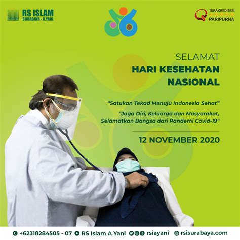 Selamat Hari Kesehatan Nasional RS Islam Surabaya
