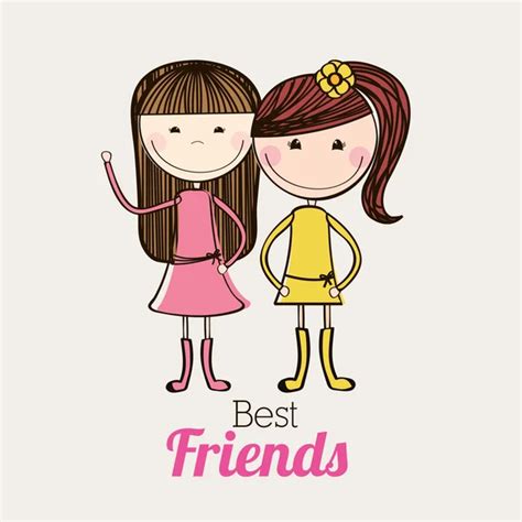 Best Friends Stock Vectors Royalty Free Best Friends Illustrations