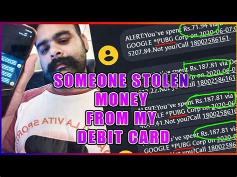 Check spelling or type a new query. Someone stolen money from my Debit card - YouTube