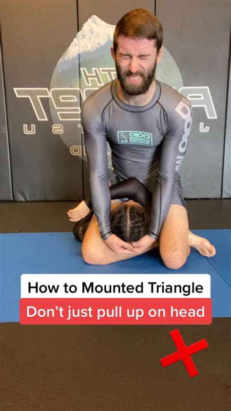 How To Finish A Mounted Triangle Choke Submission Technique In Nogi