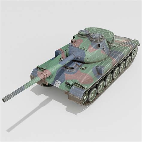 3d Model Swiss Panzer 68 Battle Tank