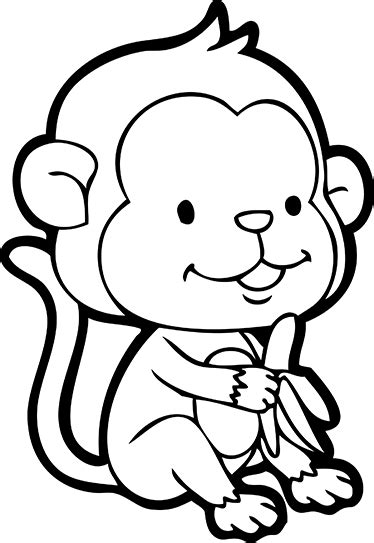 Monkey Outline Drawing At Getdrawings Free Download