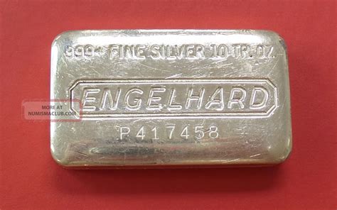 Engelhard 10 Oz Silver Bar Serial Number P0055 Enterdas