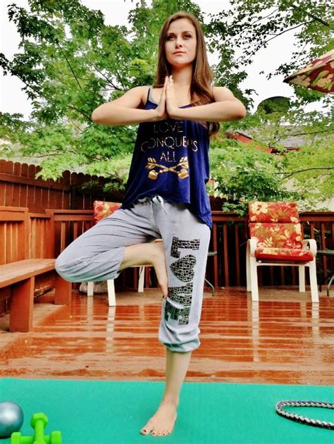 Blogger Shelly Stuckman Of Arizona Girl Showing Off Her Yoga Poses In Love Charlotte Xo