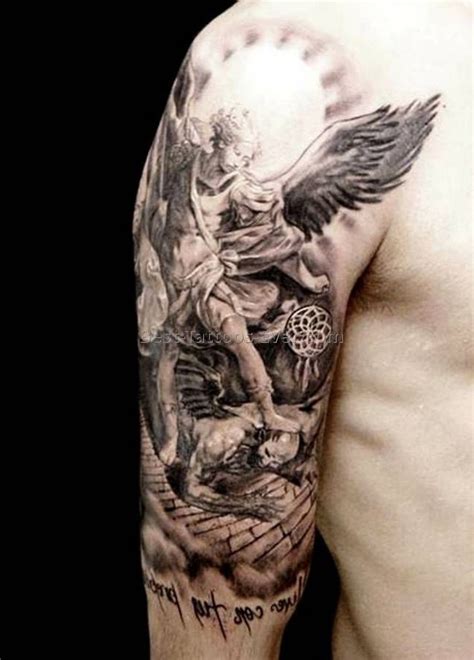 Guardian Angel Tattoo Half Sleeve Tattoos Forearm Angel Tattoo Men